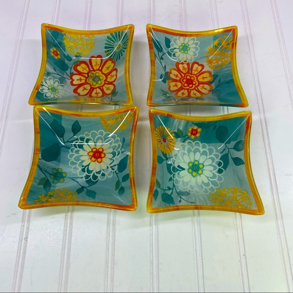 Prima Designs glass floral dishes